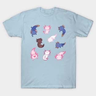 Funny axolotls pack T-Shirt